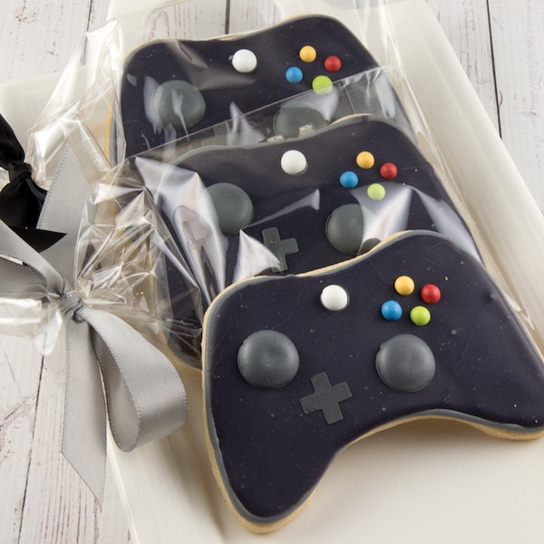 Game Controller Cookies (4" size, bowed) - XBox Party - Ships 5/17/24 or will Delay up to 10 weeks per your Need by Date - FREE Shipping