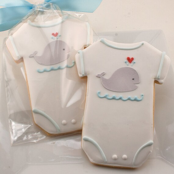 Baby Cookies Whale Cookies Baby Shower Favors 12 Decorated Sugar Baby Cookies Whale Cookies Baby Shower Favors 12 Decorated Sugar