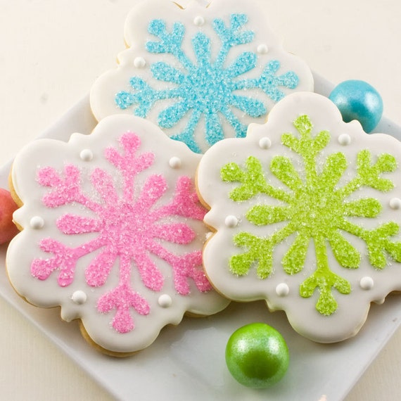 2 Doz+ Snowflake Christmas Cookies | Holiday Cookies | Frozen Party Il_570xn