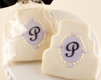 Wedding Cake Cookies (4" size, bowed) - Ships 5/3/24 or will Delay up to 10 weeks per your Need by Date - FREE Shipping