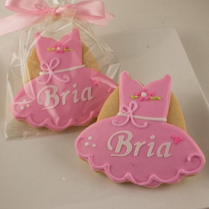 Ballet Dress Cookies — 4" Individually Packaged with Satin Bow — Next Ship Date 9/29/26 — Pre-Order Up to 12 Weeks