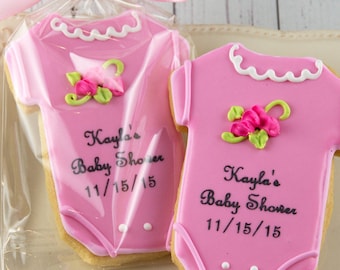 1 Doz+ Baby Cookies | Baby Shower | Baby Girl | Decorated Sugar Cookie Favors