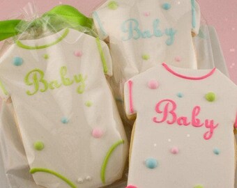 Baby Shower Cookies (4" size, bowed) - Next Ship Date is 4/3 or for Pre-Ordering up to 12 weeks - SHIPPING INCLUDED