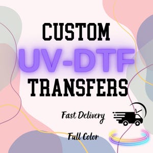 Custom UV DTF Transfer, UV Dtf Gang Sheet, Uv Dtf Cup Wrap, Uv Dtf Film, 16 Oz Wrap