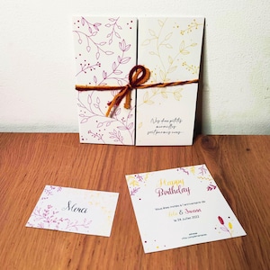 Faire part de naissance pour jumeaux