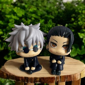 Figura de anime Jujutsu Kaisen de 10 CM - Satoru Gojo e Geto Suguru JJK Estatueta colecionável