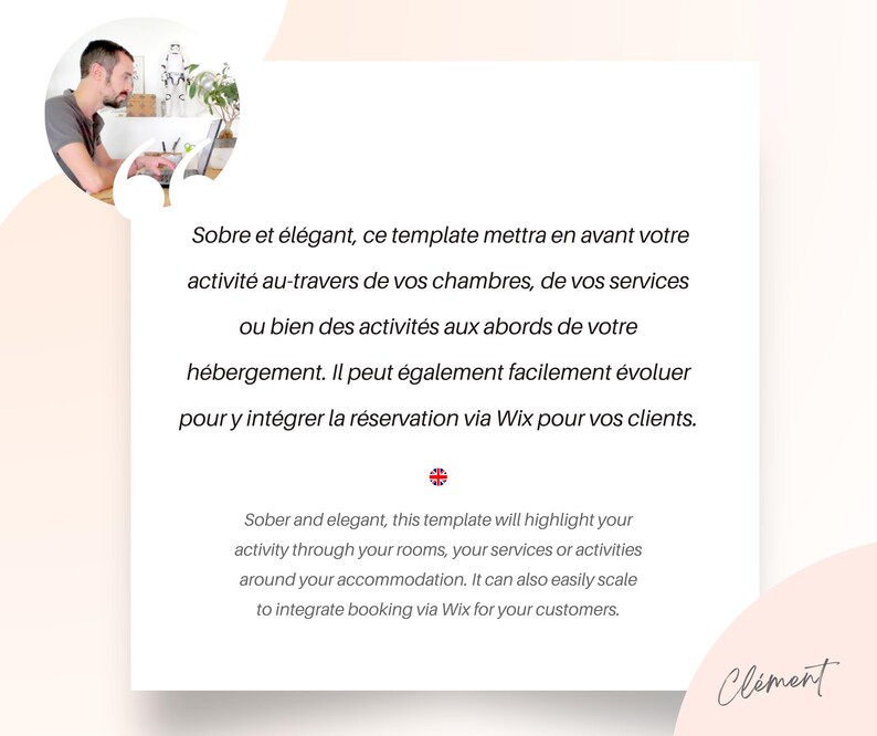 Wix Studio Website Template for Vacation Rentals and