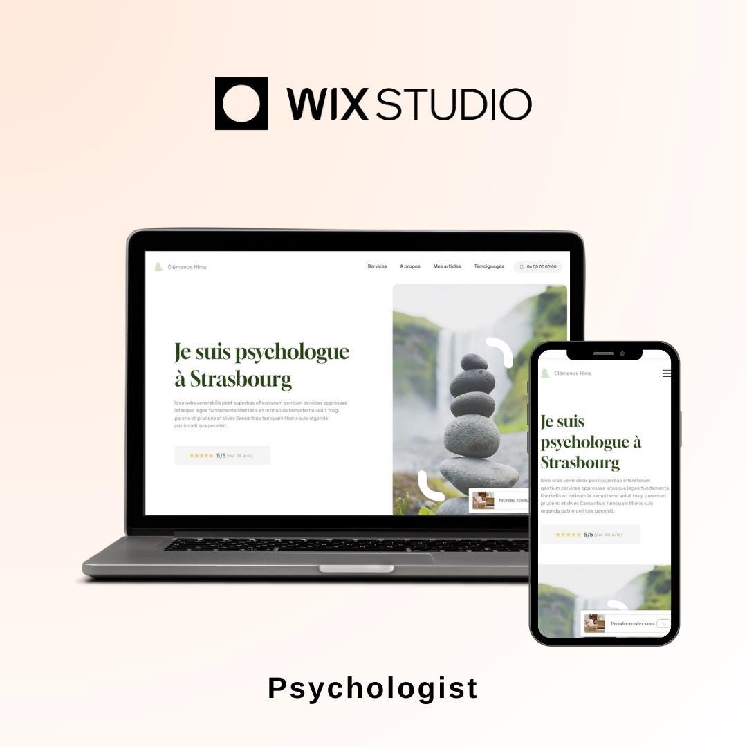 Wix Studio Website Template for Psychologist, Psychiatrist