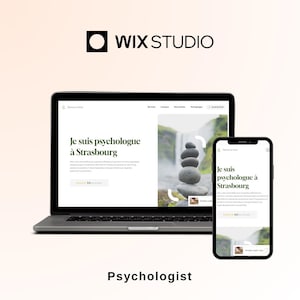 Wix Studio website template for psychologist, psychiatrist, sophrologist
