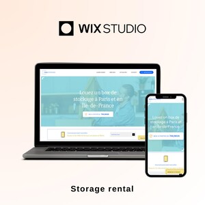 Wix Studio website template for storage unit rental