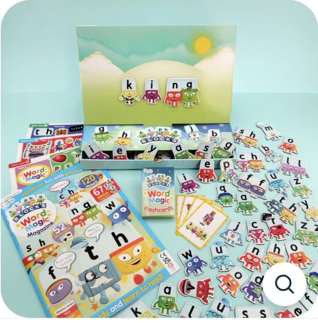 アルファブロックス　マグネティックワールドマジックセット　Alphablocks Alpha Blocks magazine with magnet magic set!!! - YouTube