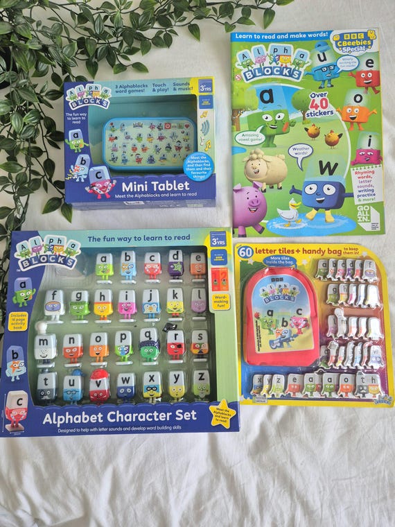 Alphablocks Character Set and Alphablocks Tablet Gift Set Autistic