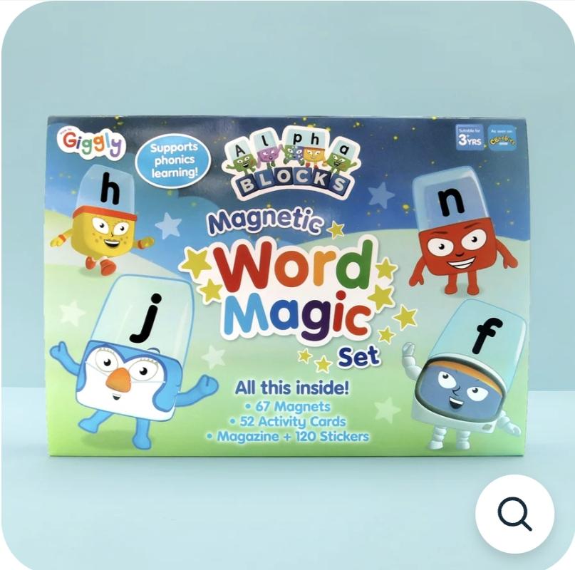アルファブロックス　マグネティックワールドマジックセット　Alphablocks Alphablocks Magnetic Pack Gift Set Autistic ADHD SEN
