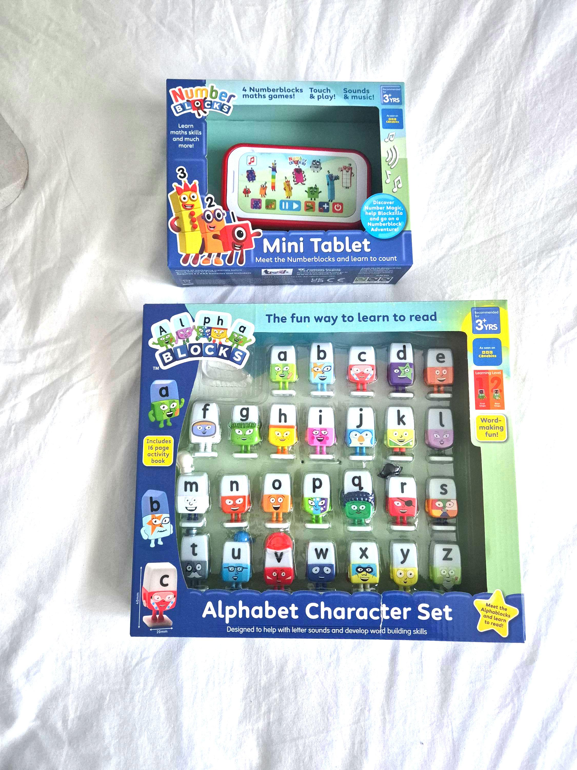 Alphablocks Character Set and Numberblocks Tablet Gift Set