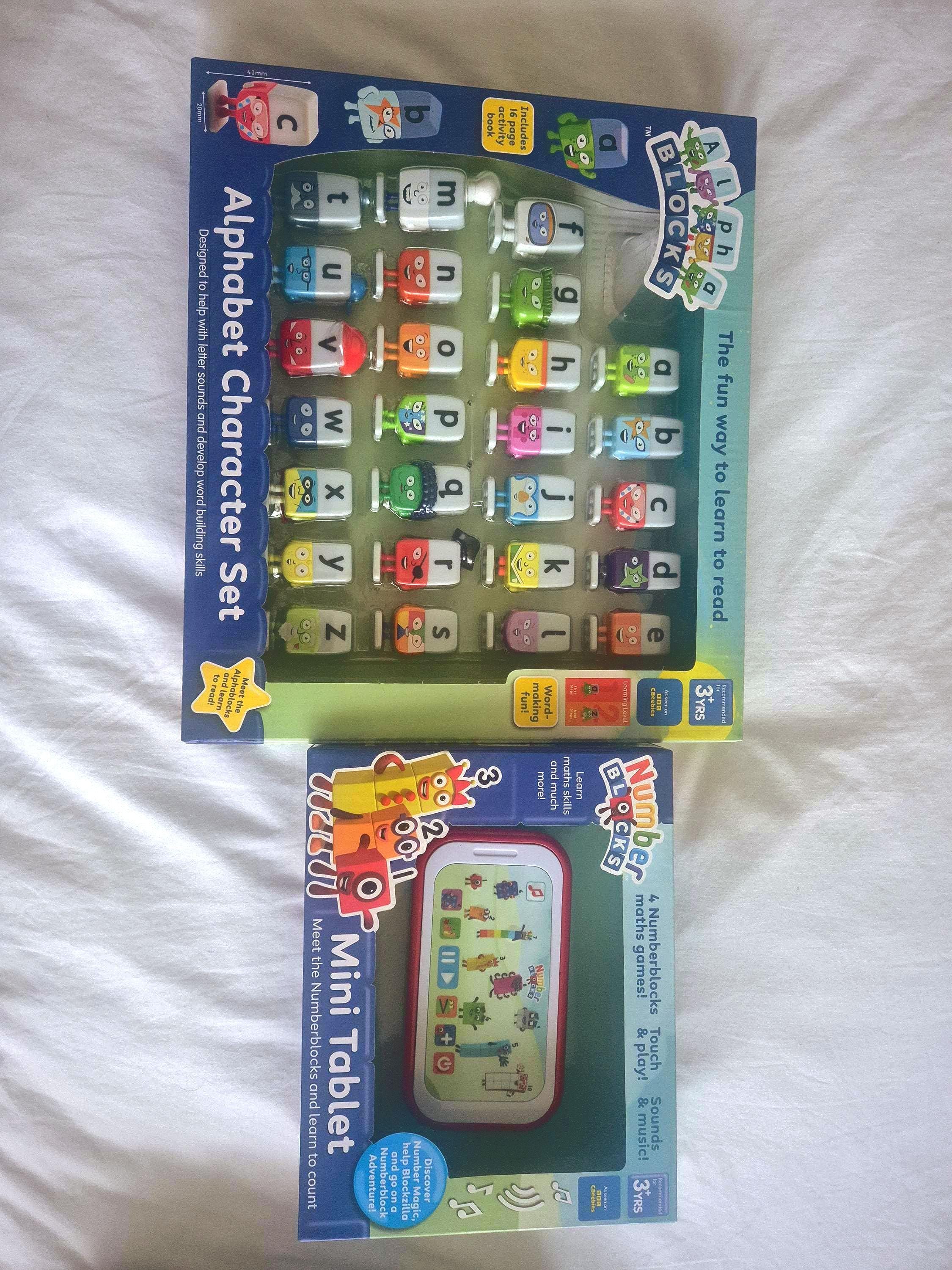 Alphablocks Character Set and Numberblocks Tablet Gift Set Autistic ...