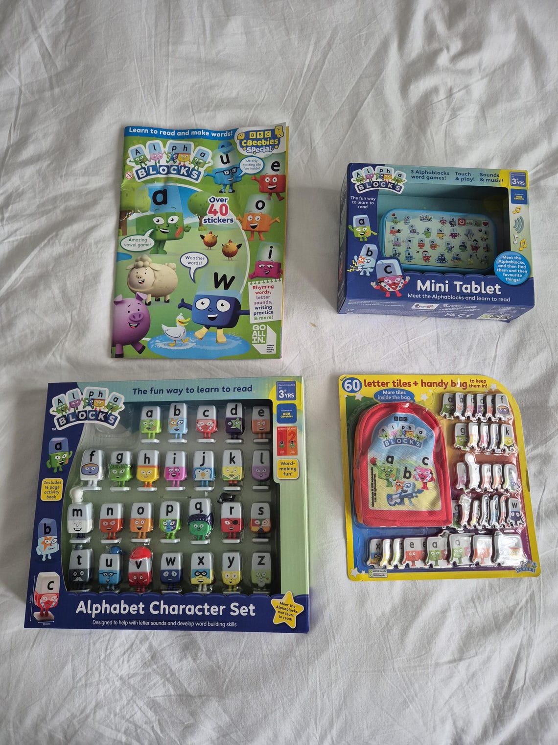 Alphablocks Character Set and Alphablocks Tablet Gift Set Autistic ADHD ...