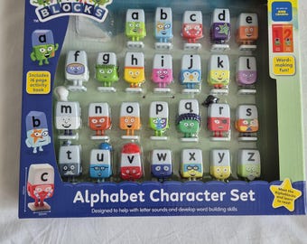 Conjunto de caracteres Alphablocks Autismo TDAH SEN jardín de infantes primeros años