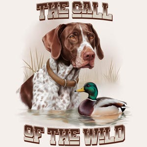 Der Ruf der wilden Sublimation PNG | Digitaler Download | Entenjagd Sublimation PNG | Jagdhund Sublimation PNG | Entenjäger