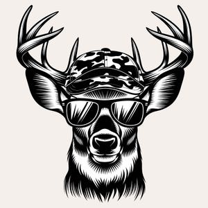 Whitetail Deer SVG | Deer Hunter Digital | Buck Hunting SVG | Deer Sublimation PNG | Whitetail Sublimation | Hunting png Download