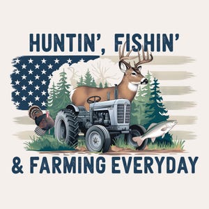 Sports de plein air et agriculture PNG | Téléchargement instantané | Sublimation de chasse au chevreuil PNG | Chasseur de canards PNG | Sublimation numérique pour tracteur png