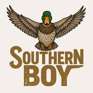 Southern Boy Duck Hunting PNG | Boys & Men Hunting Sublimation Design | Digital Download for Apparel | Multi-Generational Outdoor Family