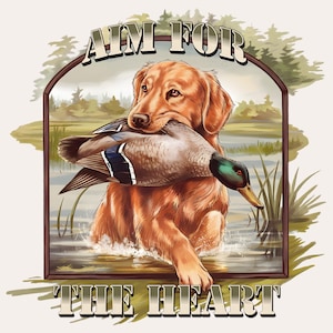 Golden Retriever Hunting Dog PNG | Duck Hunting Sublimation PNG | Hunting Dog Clipart | Duck Hunter Sublimation | Digital Download