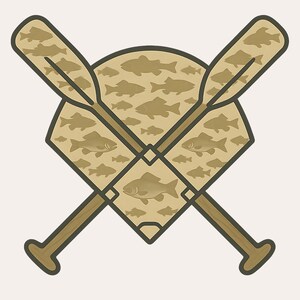 Diseño de sublimación de placa de home con patrón de peces y bates, imagen de 300 dpi, archivo de impresión para hombres, deportistas, papás, cazadores, niños, regalo, PNG