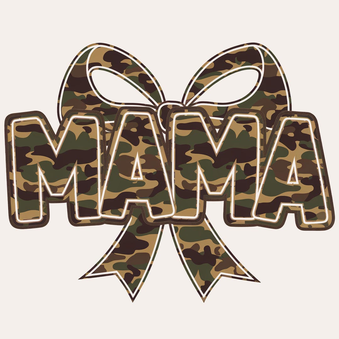 Coquette Bow PNG | Mama Camo Hunting Design | Girls Camo Shirt Graphic ...