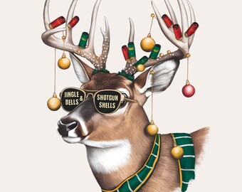 Shotgun shells and christmas bells