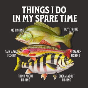 Choses que je fais pendant mon temps libre PNG | Clipart pêche drôle | Conception de sublimation de pêcheur | Design de T-shirt de pêche | Fond transparent