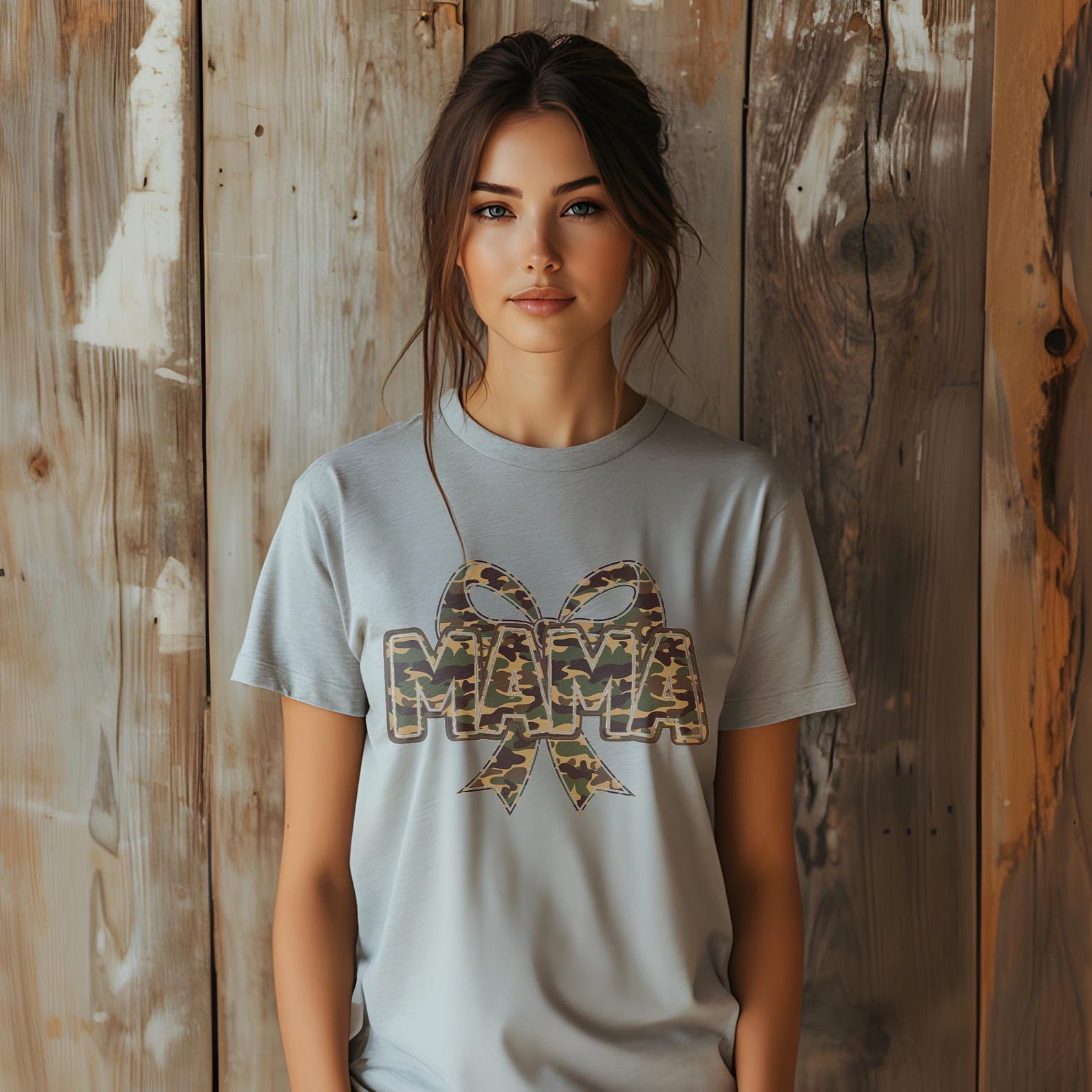 Coquette Bow PNG | Mama Camo Hunting Design | Girls Camo Shirt Graphic ...
