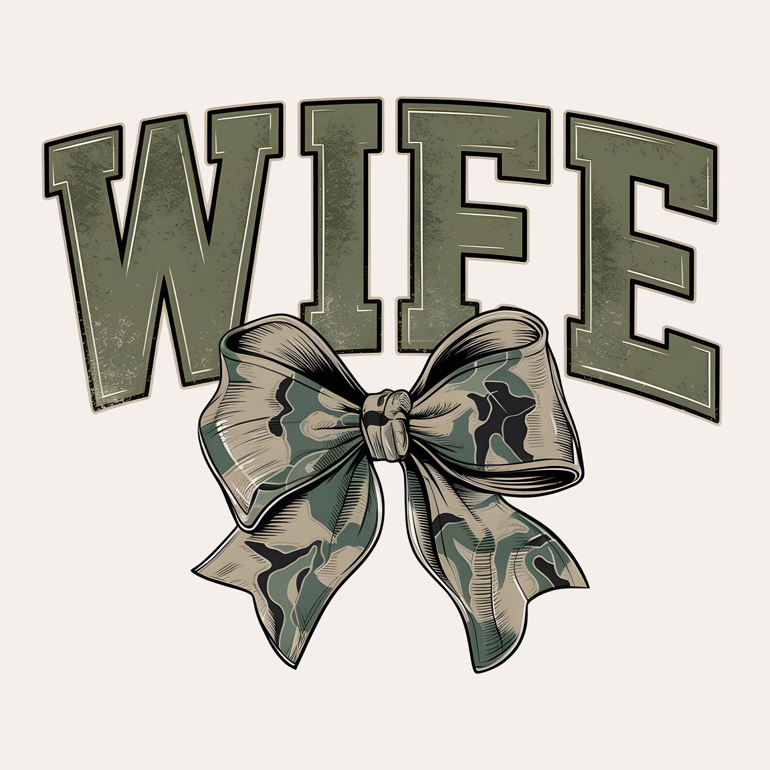 Camo Coquette Bow PNG | Wife and Mama Hunting Design | Girls Old School ...