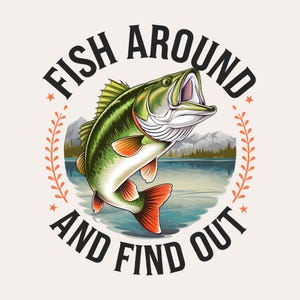 Diseño de sublimación de lubina de pesca divertida / Enganchado a la lubina PNG / Descarga digital / Camiseta de pesca PNG con cita