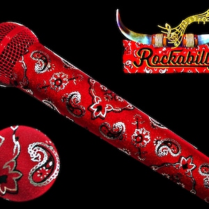Microphone COVER (ROCKABILLY) for CORDLESS Microphones