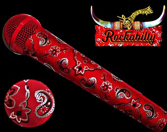 Microphone COVER (ROCKABILLY) for CORDLESS Microphones