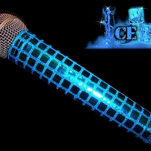 MICROPHONE COVER (ICE)  Blue Metallic  Mic Cover for Cordless Mic