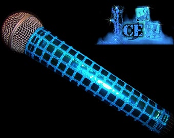 MICROPHONE COVER (ICE)  Blue Metallic  Mic Cover for Cordless Mic