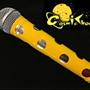 MICROPHONE COVER (Cosmic Cheese) Vinyl Mic Cover for Cordless Mic