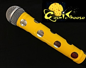 MICROPHONE COVER (Cosmic Cheese) Vinyl Mic Cover for Cordless Mic