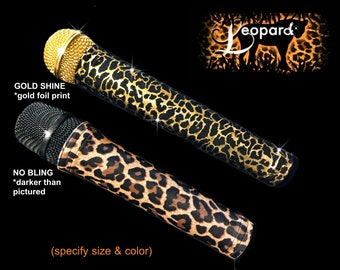 MICROPHONE COVER SKINS (Leopard) for Cordless Microphones