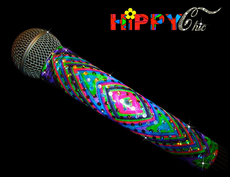 MICROPHONE COVER Skin hippy Chic for CORDLESS Microphones Etsy