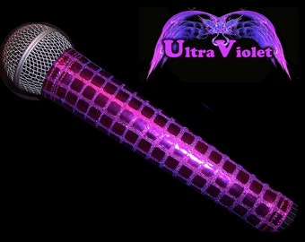 MICROPHONE COVER (Ultra Violet)  Purple Metallic  Mic Cover for CORDLESS Mic