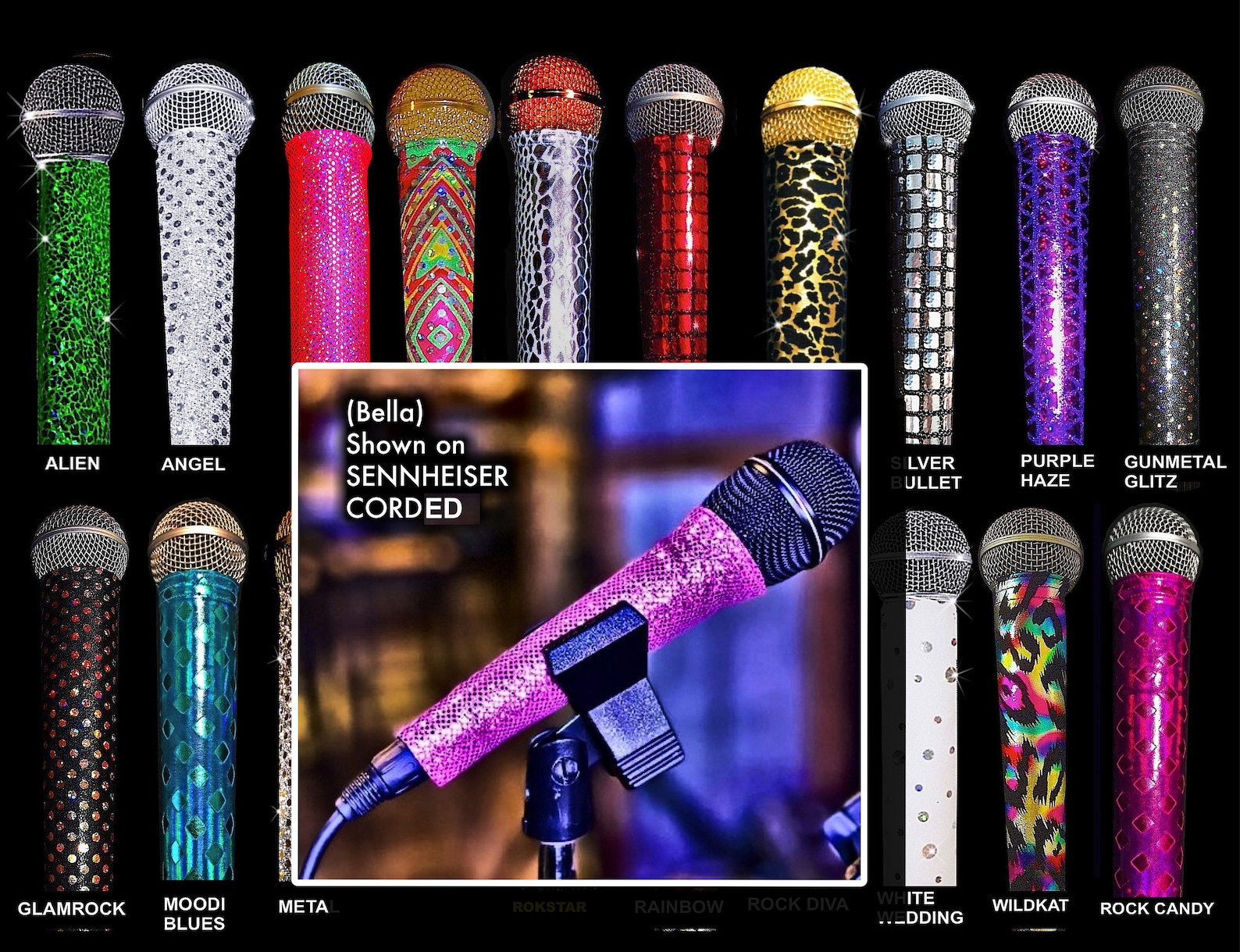 Karaoke Microphone COVERS for CORDED/WIRED Microphones Etsy