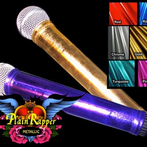MICROPHONE COVER SKINS (Metallic) for Cordless Microphones