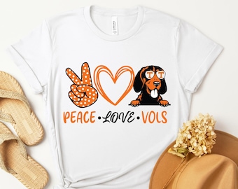 Camiseta Paz, Amor, Vols • Camiseta TN • Fútbol de Tennessee
