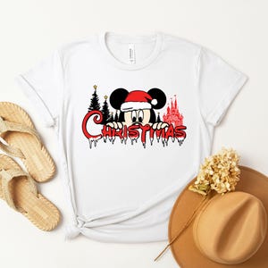 Custom Disney Family Christmas Shirt, Matching Christmas Tees, Personalized Disney Character Christmas Shirt, 2025 Mickey’s Very Merry Shirt