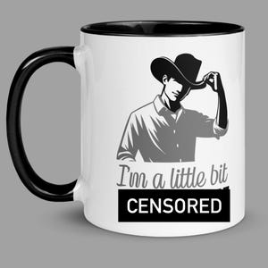 Retro Cowboy Mug: &quot;I&#39;m a little bit CoUNTrY&quot; - Western Humor