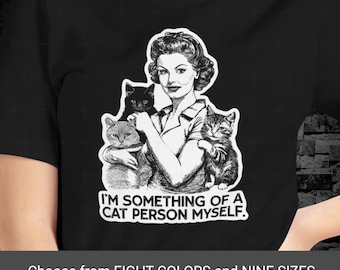 T-shirt rétro pour amoureux des chats : t-shirt graphique pin up amusant