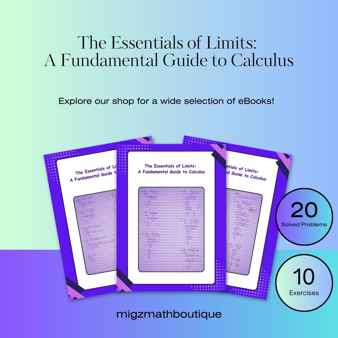 Differential Calculus: Limits – Handwritten E-book - Etsy