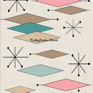 1/6 Scale Doll Printed Retro Rugs